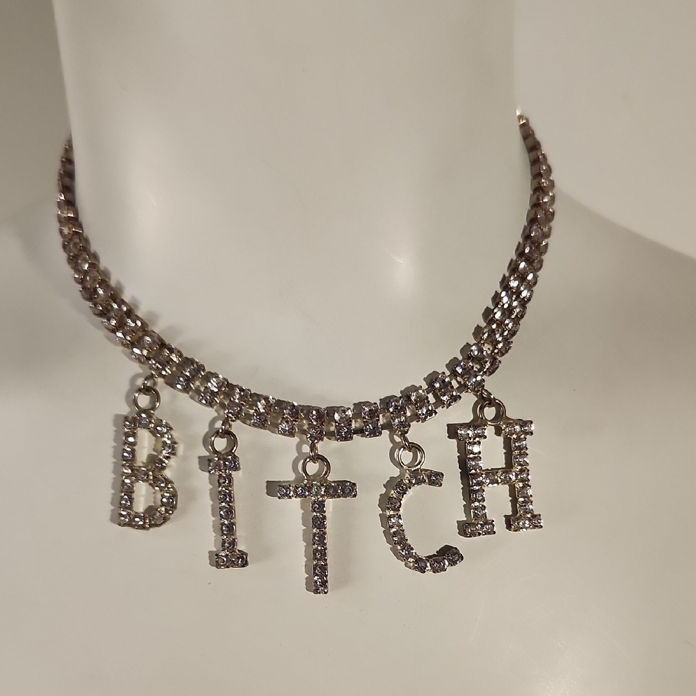 Statement Rhinestone Choker Necklace That Girl Necklace Great Gift